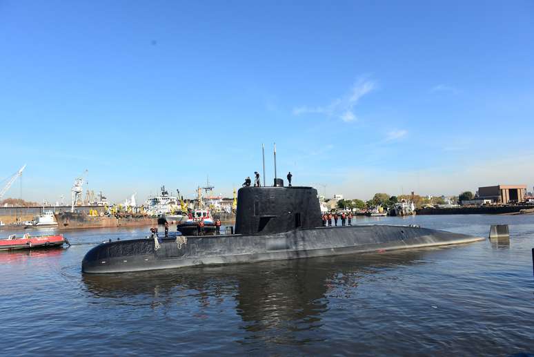 O submarino ARA San Juan, da Marinha argentina, desapareceu com 44 tripulantes a bordo.