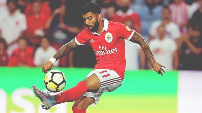 Gabigol pouco jogou pelo Benfica (Foto: Reprodução/Twitter)