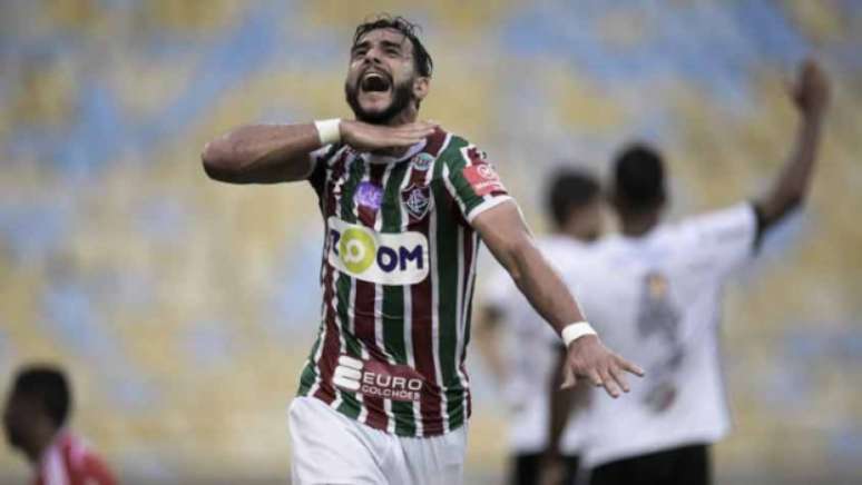 Felicidade: Henrique Dourado vibrou muito com o gol deste domingo (Foto: Jorge Rodrigues/Eleven)