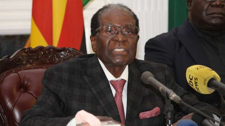 O agora ex-presidente do Zimbábue, Robert Mugabe | foto: EPA/The Herald