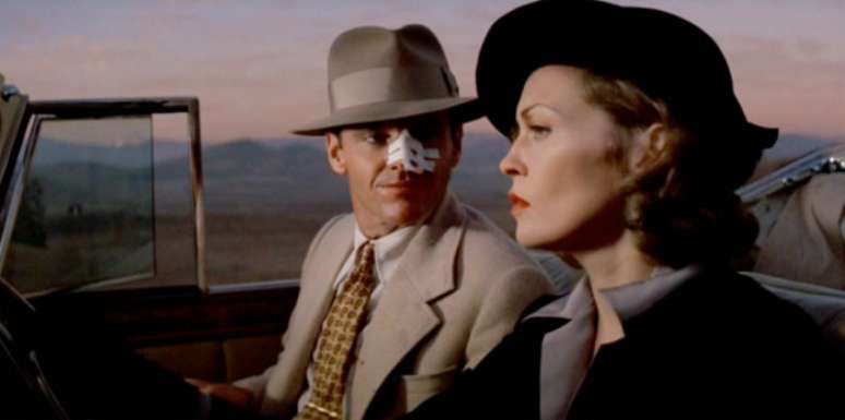Jack Nicholson e Faye Dunaway em cena de Chinatown