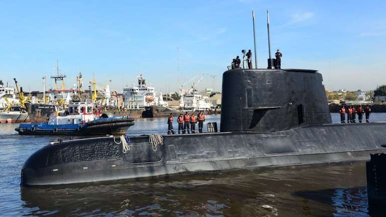 O submarino San Juan, fabricado na Alemanha na década de 1980