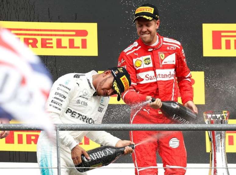 Hamilton e Vettel no GP da Bélgica
 27/8/2017    REUTERS/Francois Lenoir