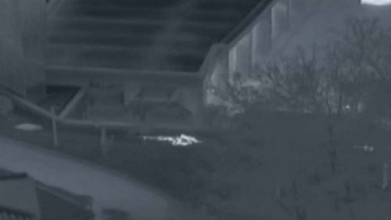 Câmeras infravermelho mostram soldados sul-coreanos arrastando o desertor para longe da fronteira com a Coreia do Norte