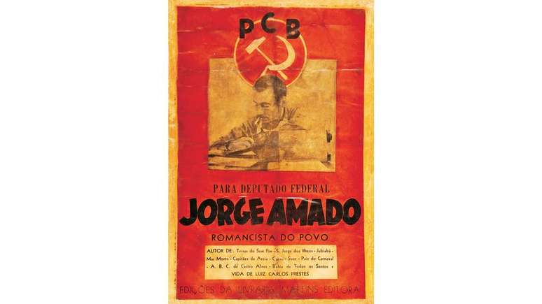 A "propaganda do credo vermelho", como as autoridades do recém-instalado Estado Novo de Getúlio definiram, devia ser destruída | Crédito: Fundação Casa de Jorge Amado