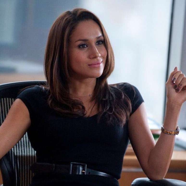 Meghan Markle numa cena de "Suits"