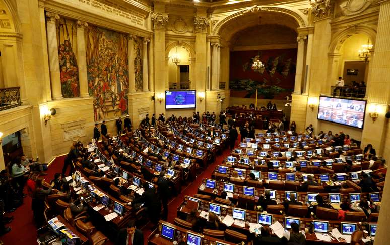 Visão geral da câmara baixa do Congresso da Colômbia, em Bogotá 27/11/2017 REUTERS/Jaime Saldarriaga