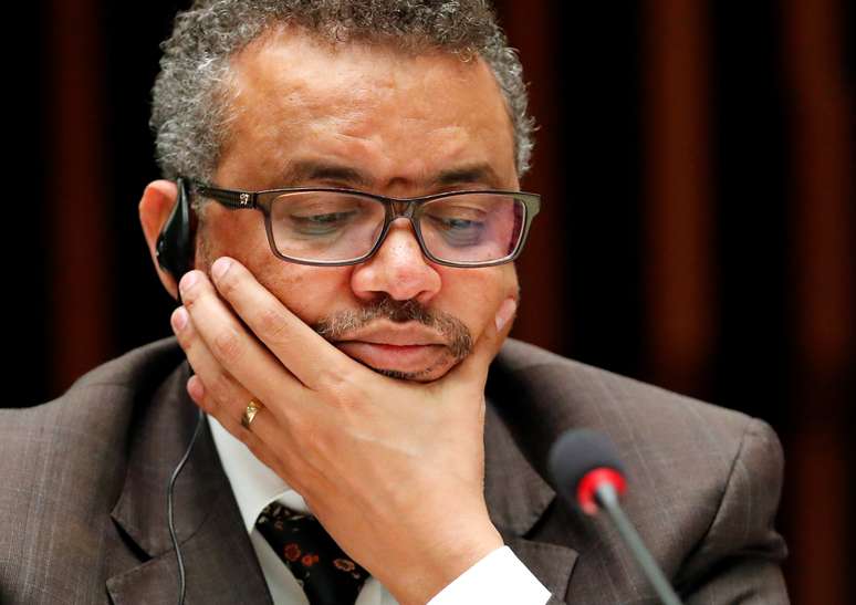 Diretor-geral da OMS Tedros Ghebreyesus durante reunião em Genebra
 22/11/2017     REUTERS/Denis Balibouse