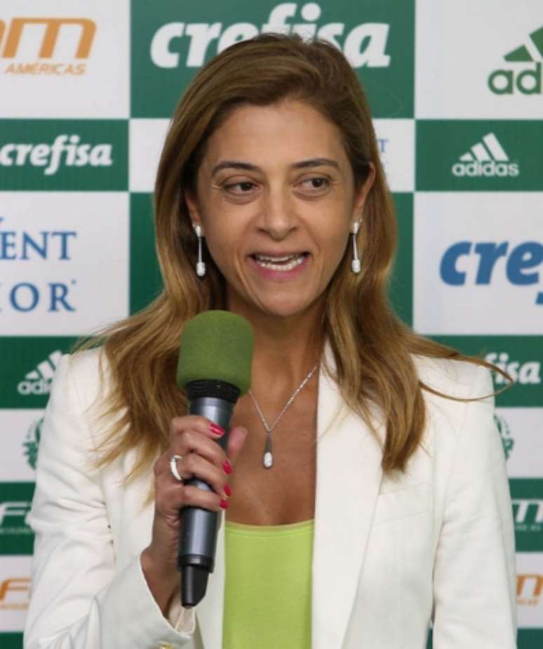 Leila Pereira, no momento, não pode ser candidata à presidência do Palmeiras (Foto: Agência Palmeiras)