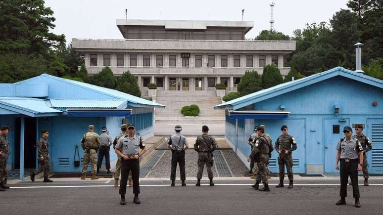A zona desmilitarizada que divide as Coreias é uma das áreas mais fortemente armadas do mundo