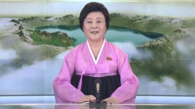 Informações sobre o teste foram lidas na TV pela apresentadora norte-coreana Ri Chun Hee, normalmente responsável pelos comunicados importantes