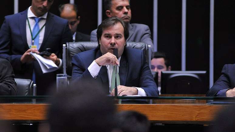 Rodrigo Maia, o filho, presidindo uma sessão da Câmara dos Deputados em Brasília | foto: Gilmar Felix / Câmara dos Deputados