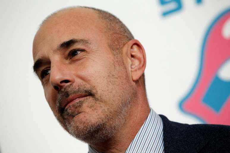 Matt Lauer posa durante evento em Nova York
 15/11/2016    REUTERS/Mike Segar