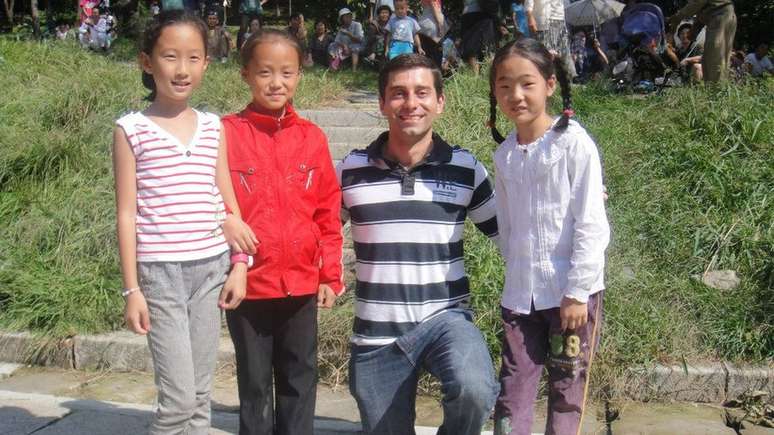 'Tivemos que deixar nossos celulares e passaportes com as autoridades norte-coreanas', recorda-se Guilherme Bahia | Foto: Guilherme Bahia