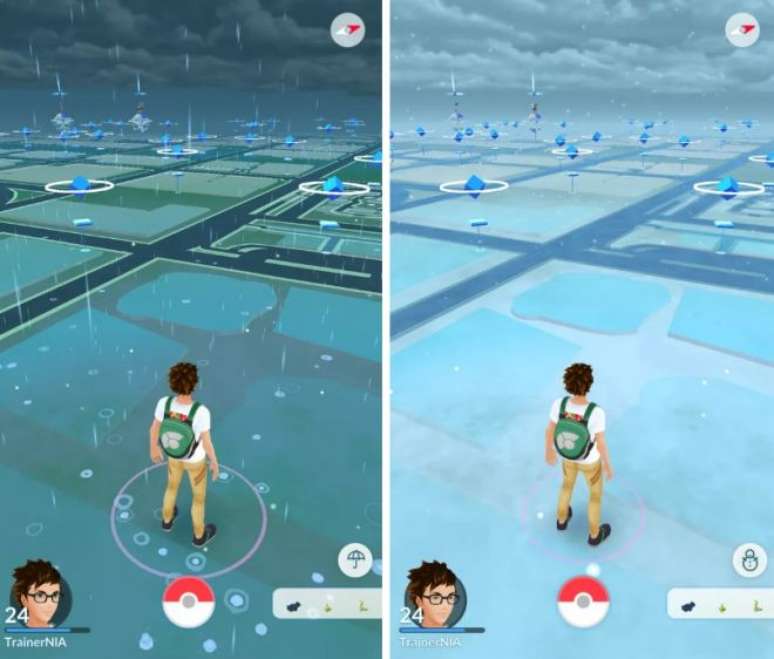 Clima vai gerar mudanças visuais e de jogabilidade em Pokémon GO