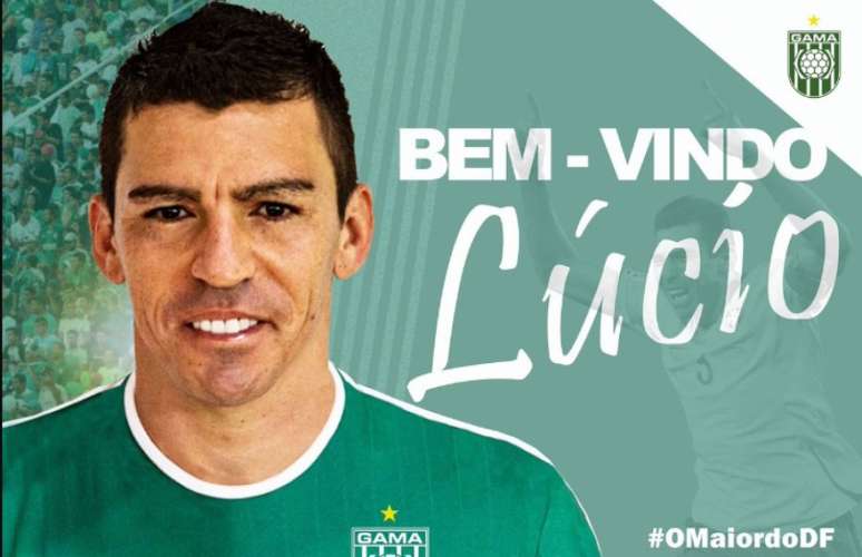 Lúcio é anunciado como reforço do Gama para 2018 (Foto: Divulgação S. E. Gama)