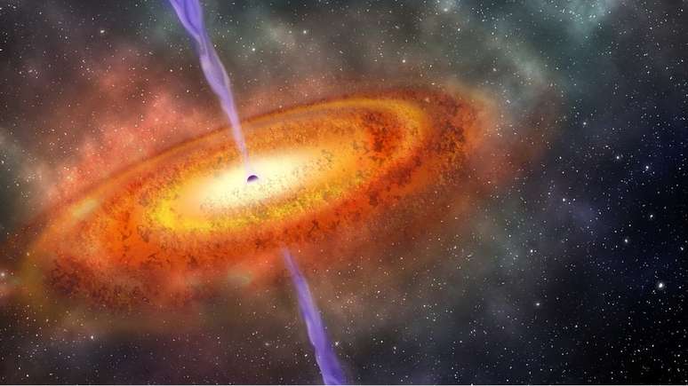 'Quasars' são alguns dos objetos mais luminosos do universo | Imagem: Robin Dienel