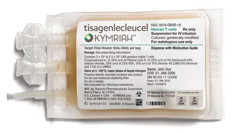 Kymriah é droga que usa tecnologia da imunoterapia para tratar o câncer | Foto: Novartis