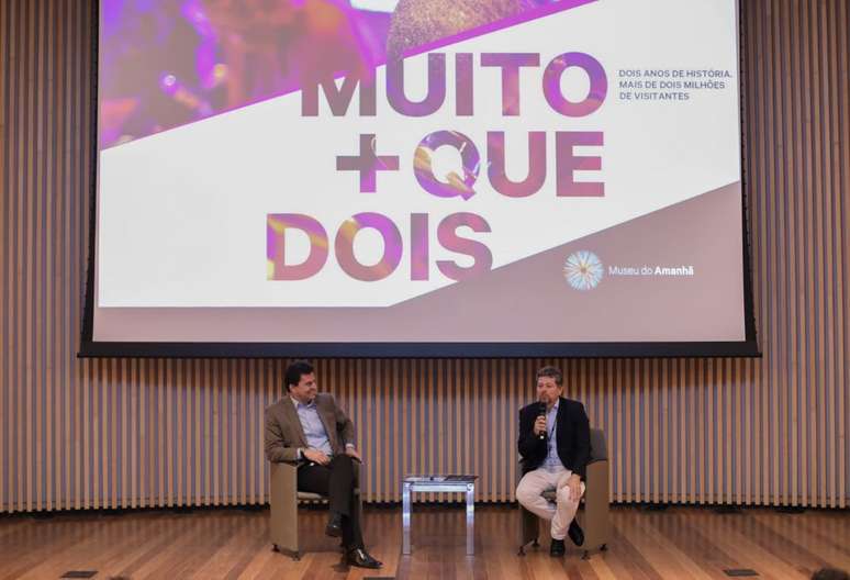 Marcelo Porto, Presidente da IBM Brasil, e Ricardo Piquet, diretor-presidente do Museu do Amanhã (Foto: Guilherme Leporace)