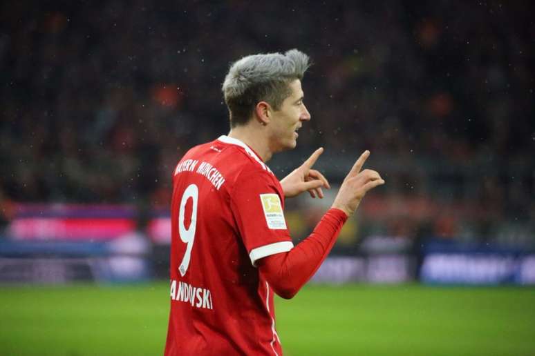 Lewandowski marcou o gol do Bayern (Foto: Divulgação)