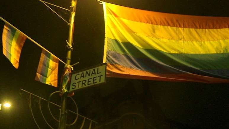 A regi&atilde;o da Canal Street em Manchester tem alguns mich&ecirc;s trabalhando