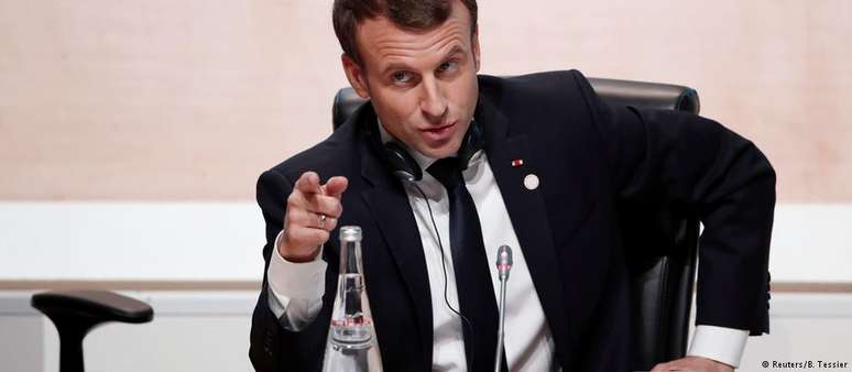 Presidente francês, Emmanuel Macron: prognóstico otimista para Síria