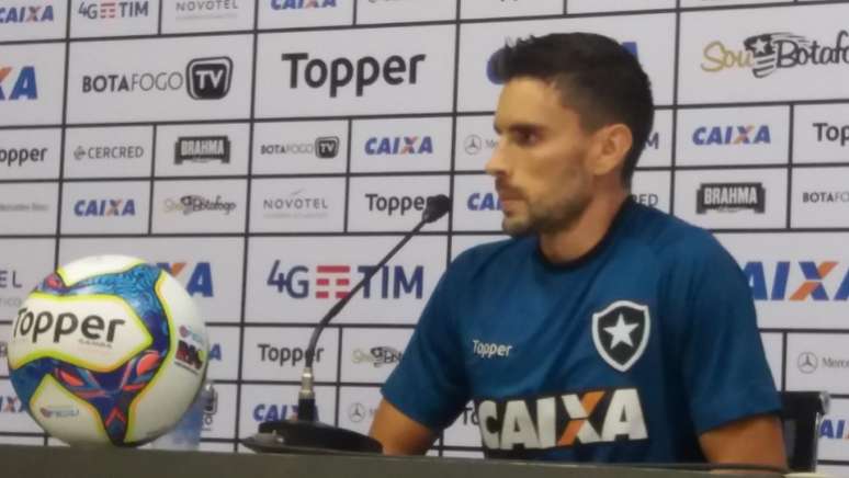 O atacante Rodrigo Pimpão tem contrato com o Botafogo até o fim de 2019 (Vinicius Britto)
