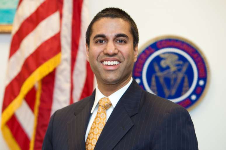 O presidente da FCC, Ajit Pai, que defendeu o fim da neutralidade de rede