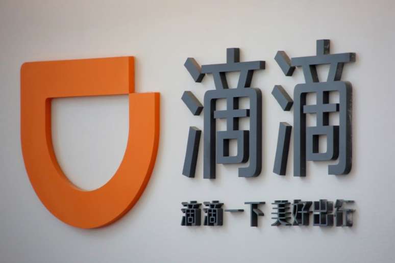 Logo da Didi Chuxing é visto em sede da empresa em Pequim, China
18/05/2016  REUTERS/Kim Kyung-Hoon/File Photo