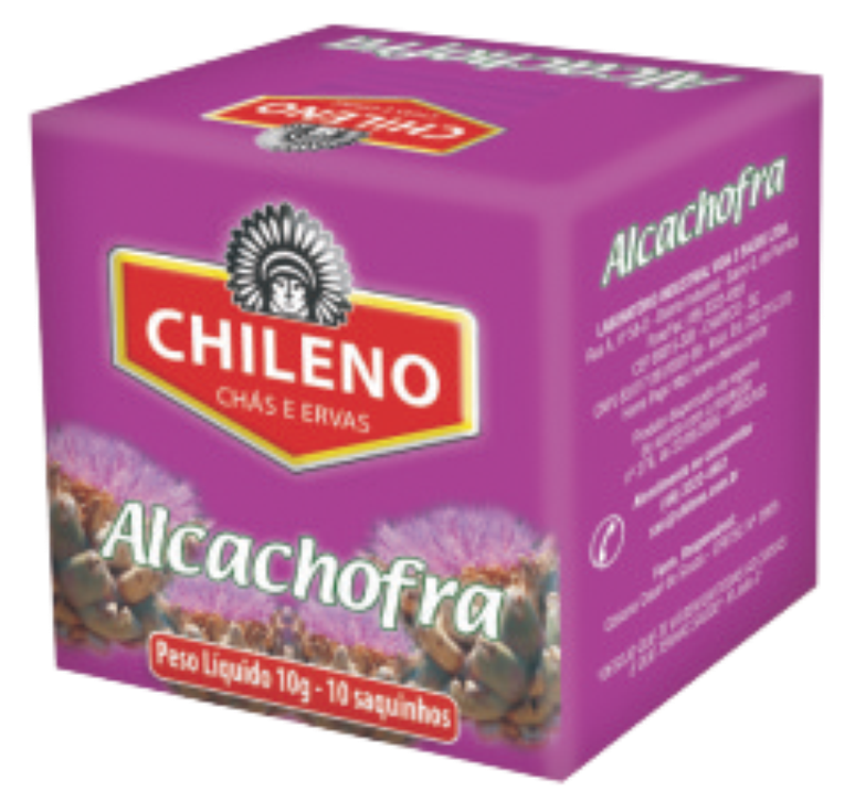 Chá de Alcachofra da marca Chileno Chás e Ervas