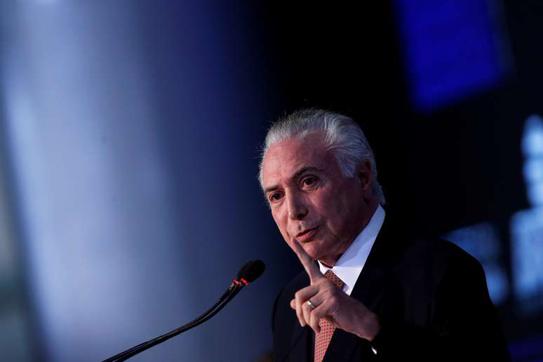 Presidente Michel Temer durante evento no Palácio do Planalto, em Brasília
19/12/2017 REUTERS/Adriano Machado