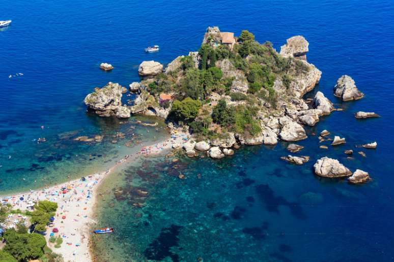 Fundo Vista Rara Da Sicília Mar Italiano Mar Da Sicília Vista