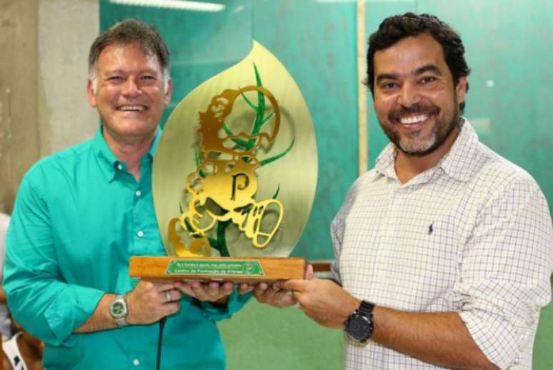 Diretor estatutário Marcelo Dedeschi e o coordenador geral da base, João Paulo Sampaio