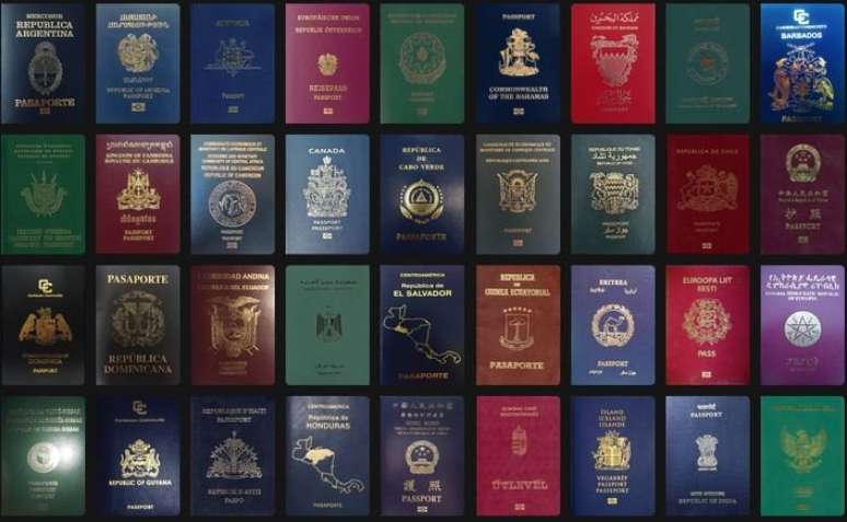 193 pa&iacute;ses e 6 territ&oacute;rios no mundo t&ecirc;m passaportes (Foto: Passport Index)