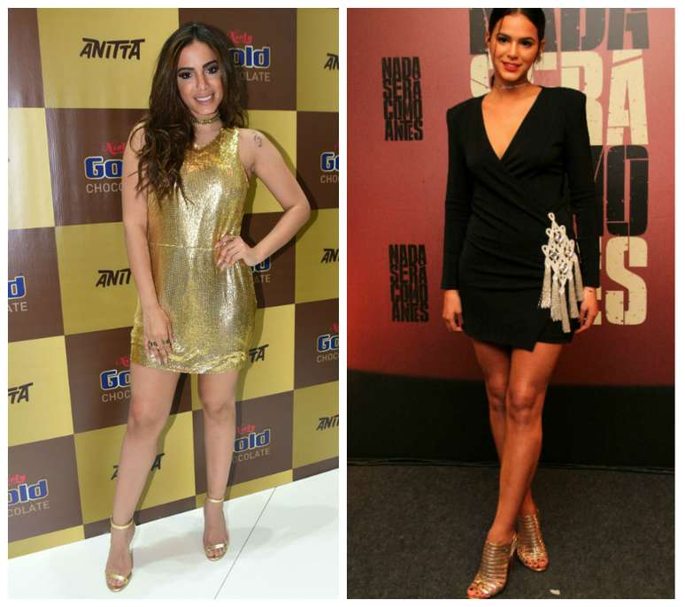 Anitta e Bruna Marquezine (Fotos: AgNews)
