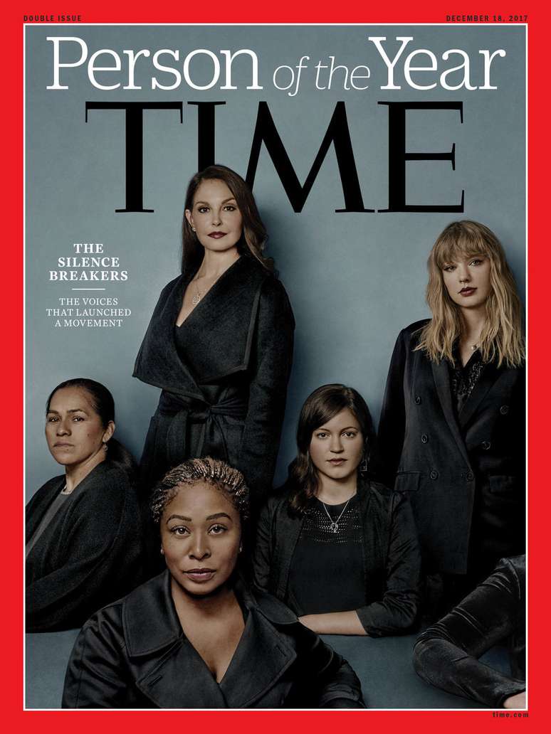 A revista 'Time' elegeu como personagem do ano as mulheres que denunciaram casos de assédio sexual no meio do entretenimento.