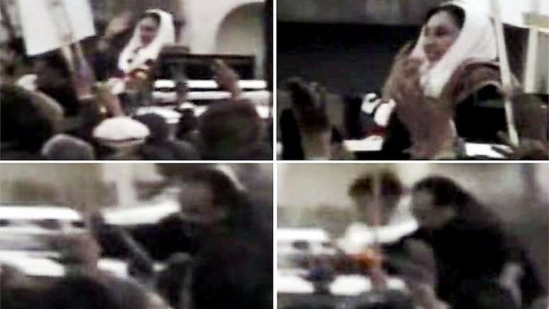 Bilal atirou em Bhutto antes de se explodir | Foto: Dawn News TV