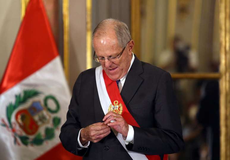 Presidente do Peru, Pedro Pablo Kuczynski, durante cerimônia no palácio do governo, em Lima 27/12/2017 REUTERS/Guadalupe Pardo