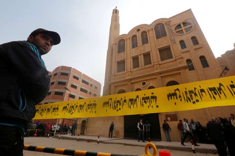 Local de ataque em igreja no Cairo, Egito 