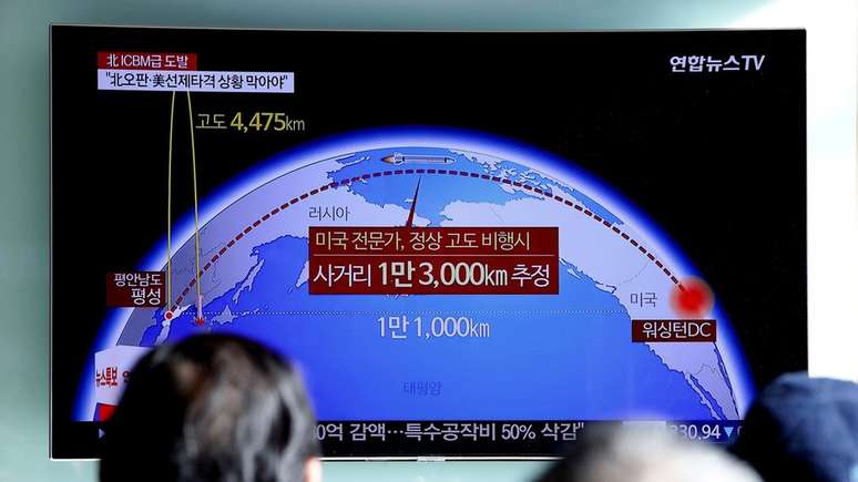 Coreia do Norte vem realizando testes de lançamento de míssil balístico intercontinental