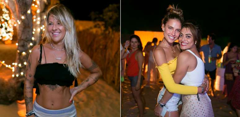 A musa do Instagram Ana Paula Ribeiro e Juliana Paes com a top model Fernanda Liz: beleza sob o céu do Ceará