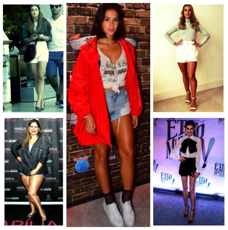 Elas amam shorts (Fotos: AgNews/Reprodução/Instagram)