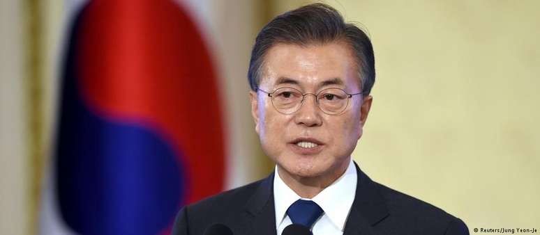 Presidente da Coreia do Sul, Moon Jae-in, vê "oportunidade ímpar" para melhorar relações entre os países