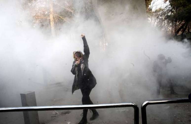 Protesto antigoverno em Teerã
