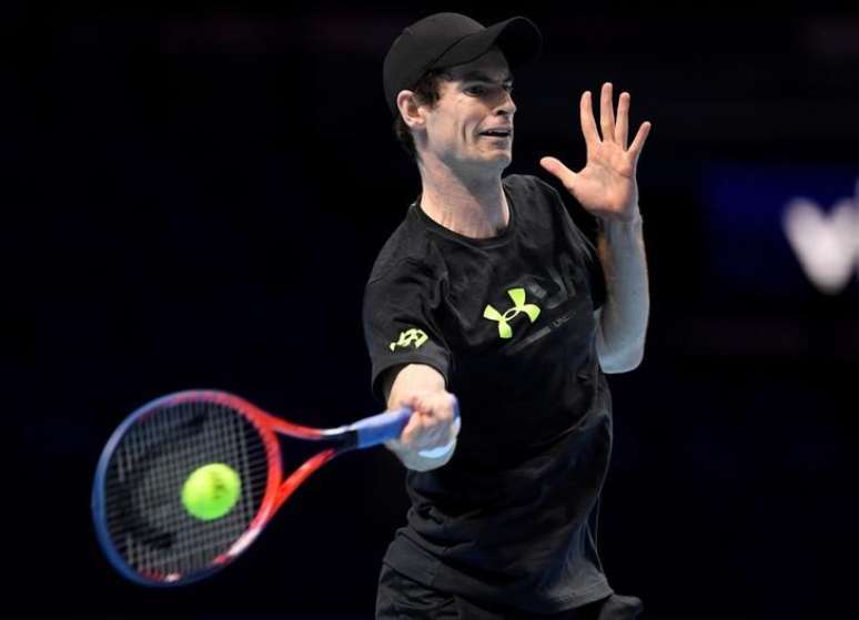 Andy Murray durante treino em Londres
11/11/2017 Action Images via Reuters/Tony O'Brien