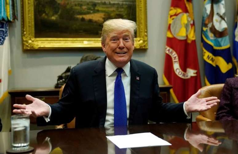 Presidente dos Estados Unidos, Donald Trump, durante reunião na Casa Branca
04/01/2017 REUTERS/Kevin Lamarque