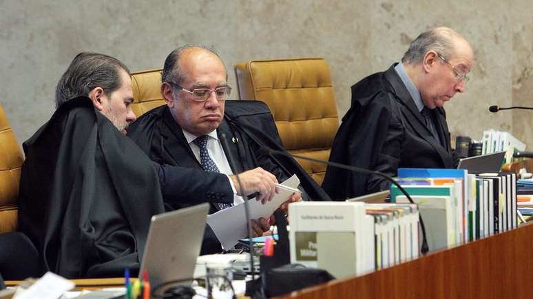Da esquerda para a direita, os ministros do STF Dias Toffoli, Gilmar Mendes e Celso de Mello | Foto: Ag. Brasil