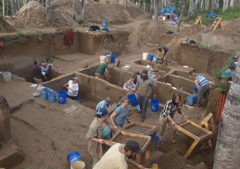 Escavações foram realizadas no sítio arqueológico Upward Sun River, no Alasca