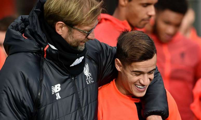 Klopp treinou Coutinho durante duas temporadas e meia (Foto: Divulgação / Site oficial do Liverpool)