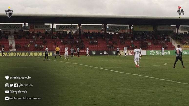 Com a vitória sobre o Rio Branco-ES, o Atlético-MG se classificou na Copinha (Foto: Reprodução Twitter)